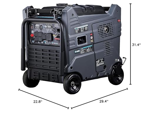 Pulsar 9500W Tri Fuel Gasoline Propane Natural Gas Portable Inverter Generator w/Remote Start & CO Sentry for Home Use GS95TiSCO