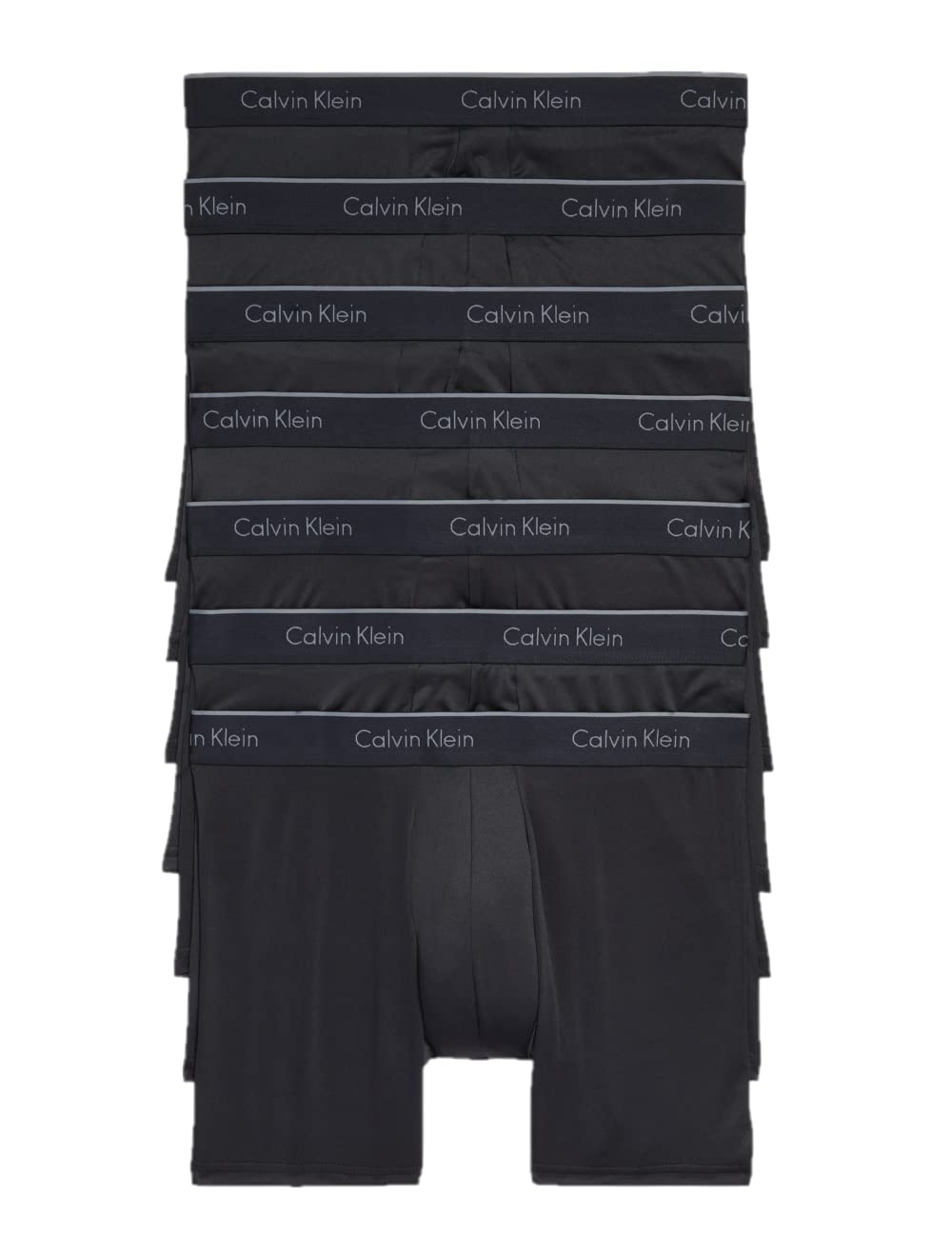 Calvin Klein Men's Micro Stretch 7-pack Boxer Brief, 7 Black, Medium