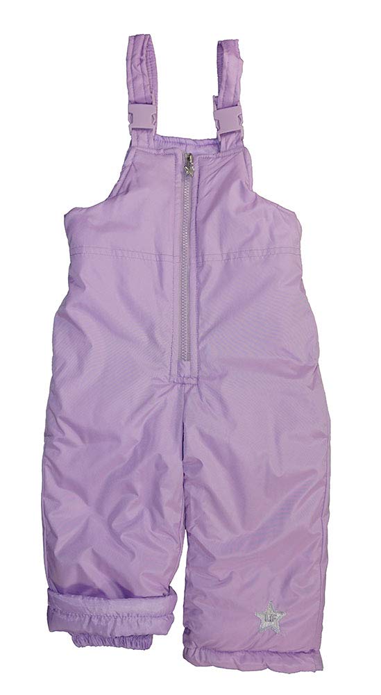 London Fog Girls' Toddler Snowsuit with Snowbib and Puffer Jacket(Discontinued), Violet Silver Foil, 2T