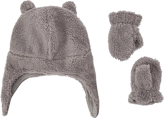 Simple Joys by Carter's Baby Hat and Mitten Set, Ivory, 12-24 Months