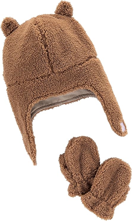 Simple Joys by Carter's Baby Hat and Mitten Set, Ivory, 12-24 Months