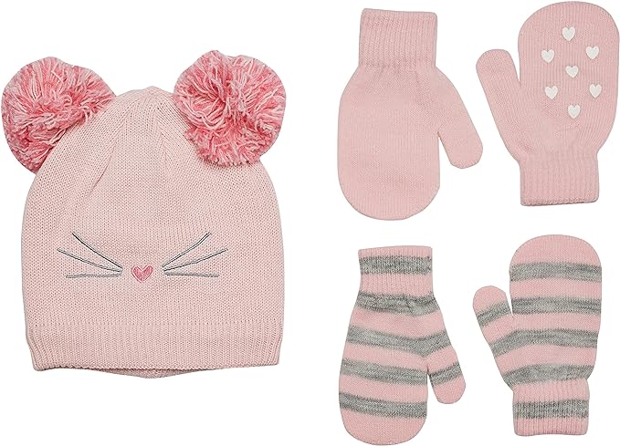 Simple Joys by Carter's Baby Hat and Mitten Set, Ivory, 12-24 Months